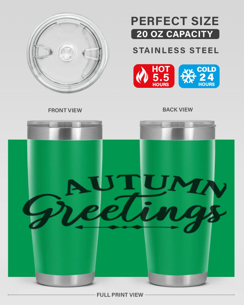 Autumn Greetings 16#- fall- Tumbler
