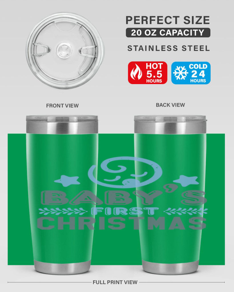 Baby First Christmas Style 2#- baby shower- tumbler