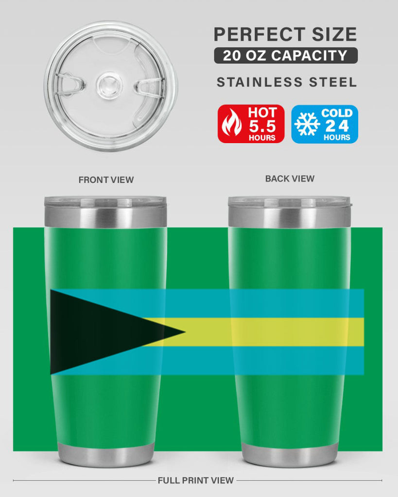 Bahamas 186#- world flags- Tumbler