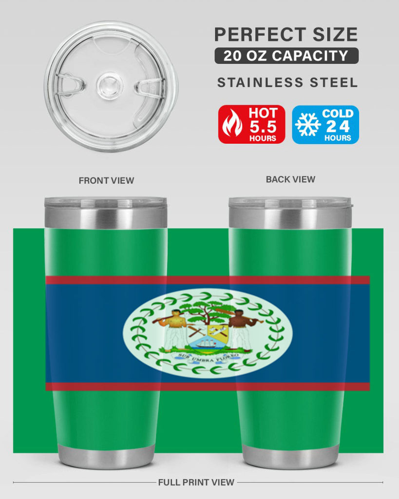 Belize 180#- world flags- Tumbler