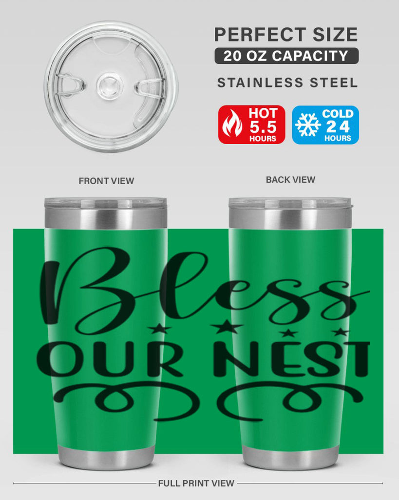 Bless Our Nest 50#- spring- Tumbler