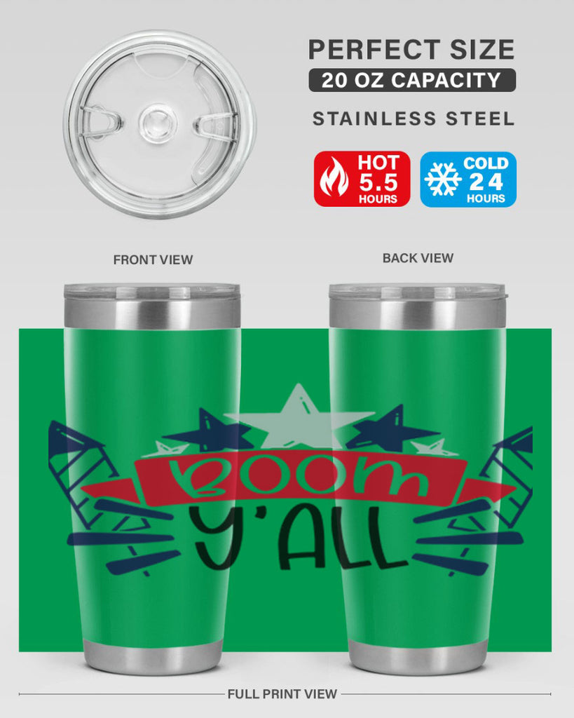 Boom Yall Style 146#- Fourt Of July- Tumbler
