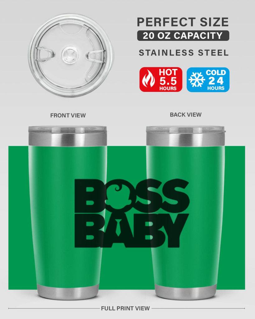 Boss Baby On Board 1#- black words phrases- Cotton Tank