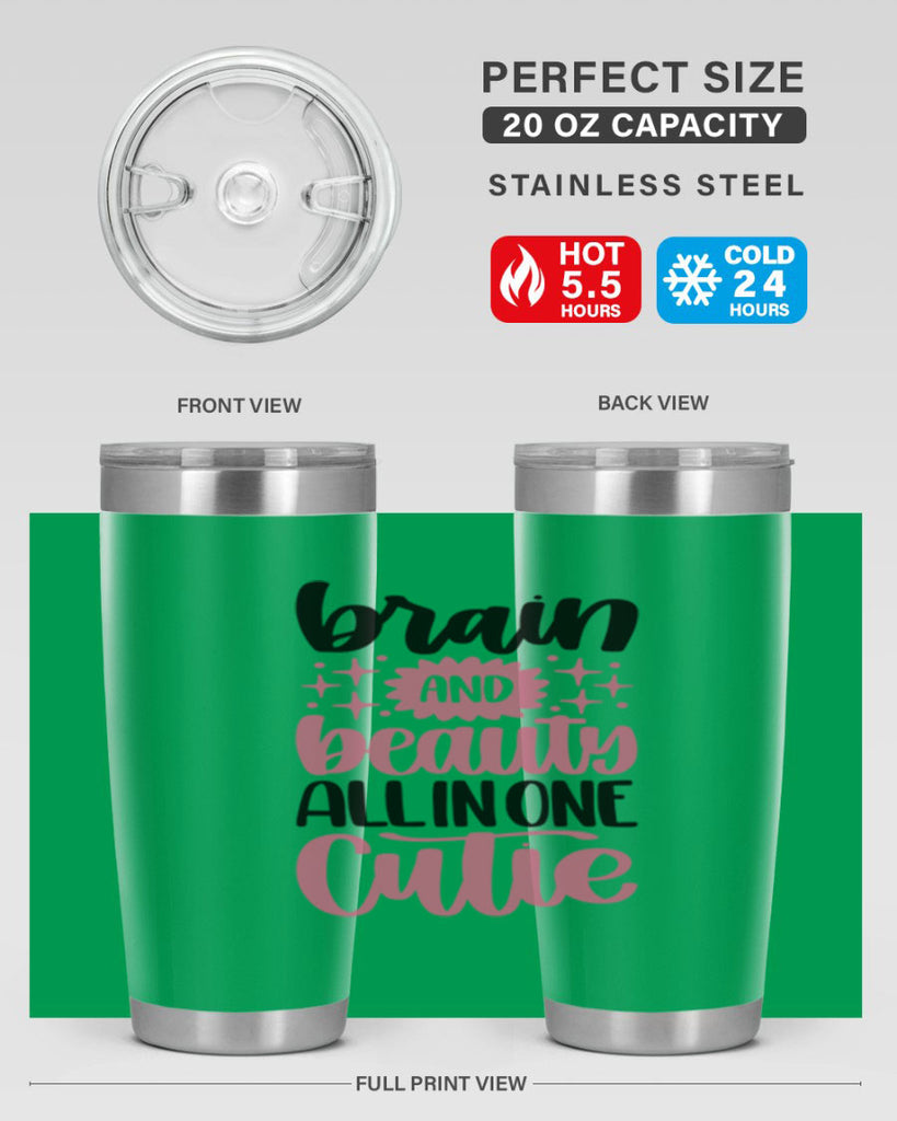 Brain And Beauty All In One Style 126#- make up- Tumbler
