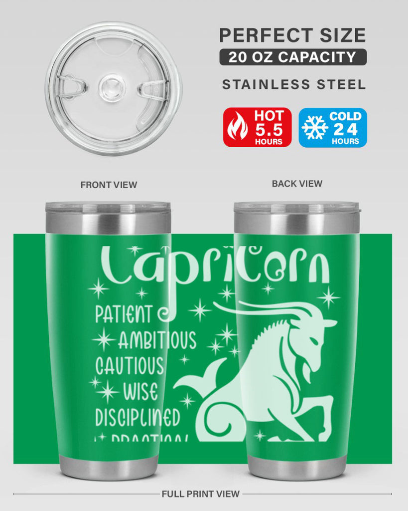 Capricorn 186#- zodiac- Tumbler