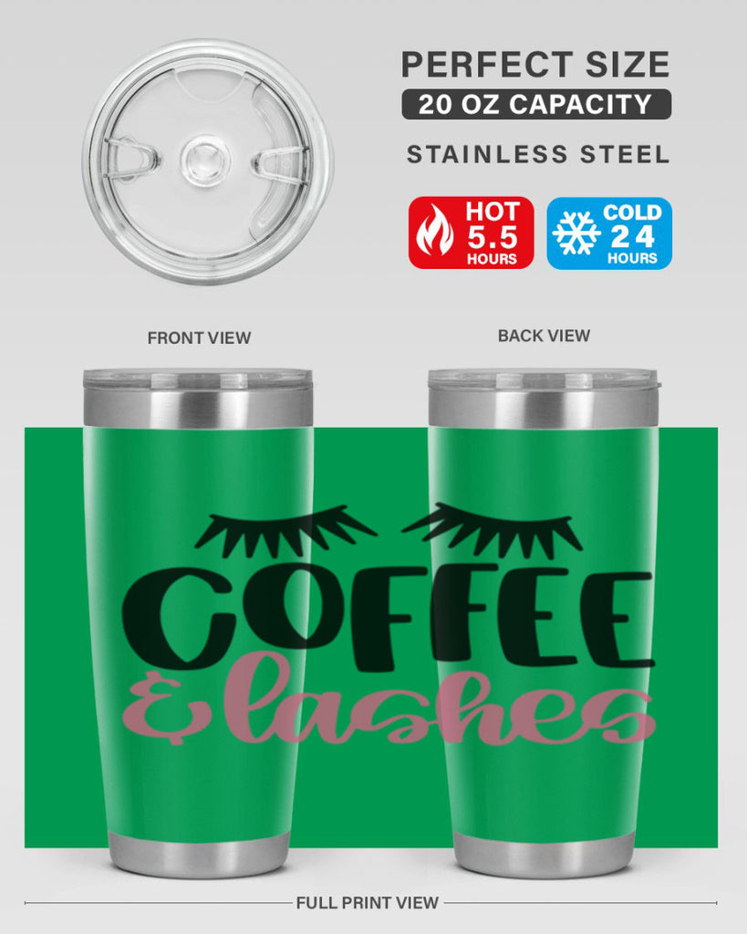 Coffee Lashes Style 110#- make up- Tumbler
