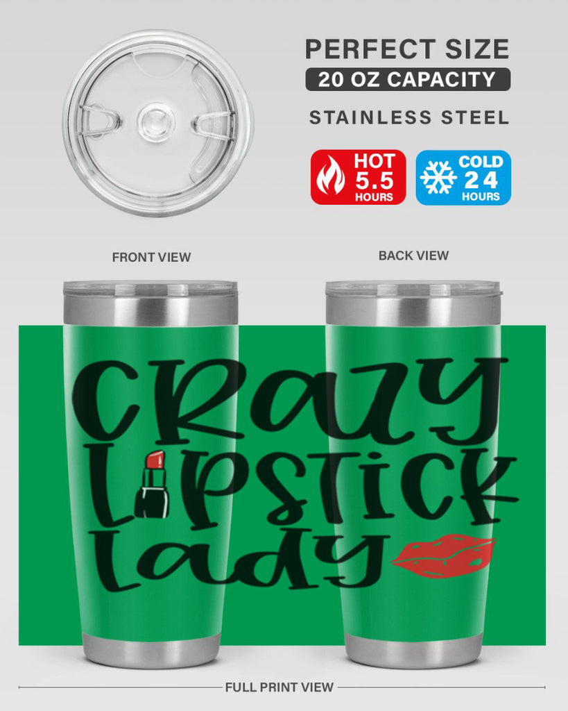 Crazy Lipstick Lady Style 240#- make up- Tumbler