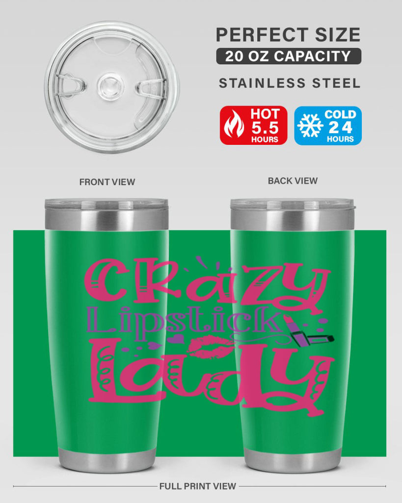 Crazy Lipstick Lady Style 241#- make up- Tumbler