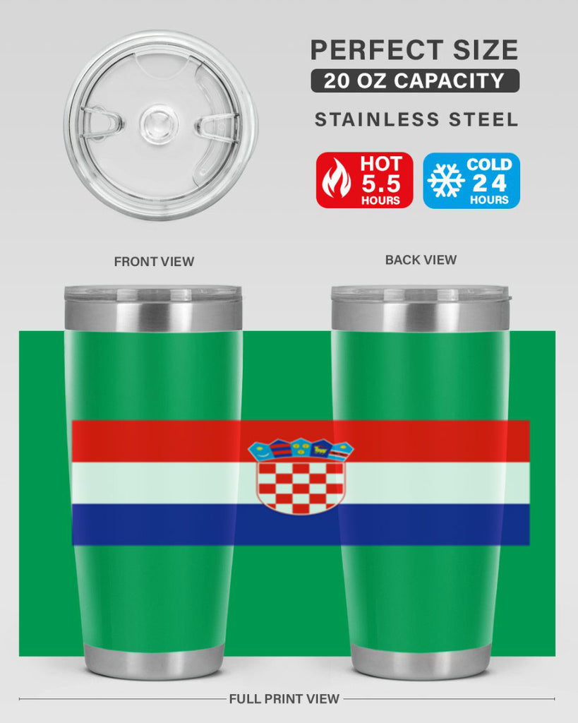 Croatia 155#- world flags- Tumbler