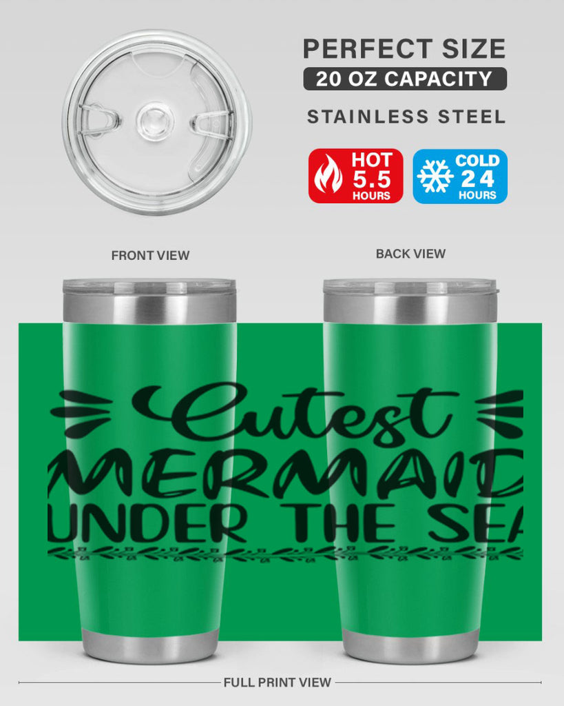 Cutest mermaid under the sea 105#- mermaid- Tumbler