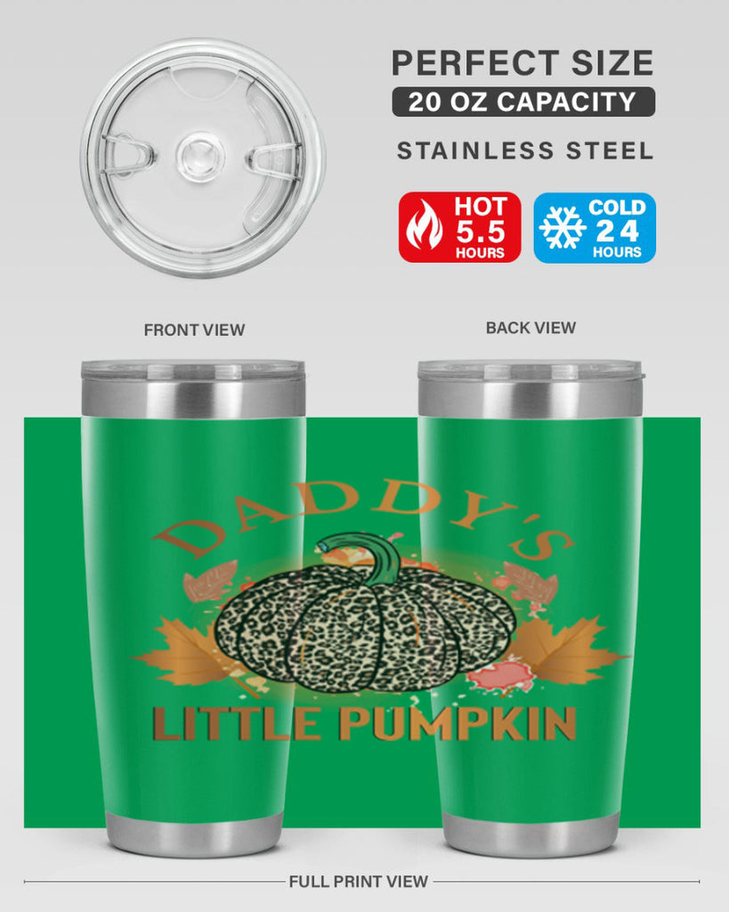 Daddys Little Pumpkin 67#- fall- Tumbler