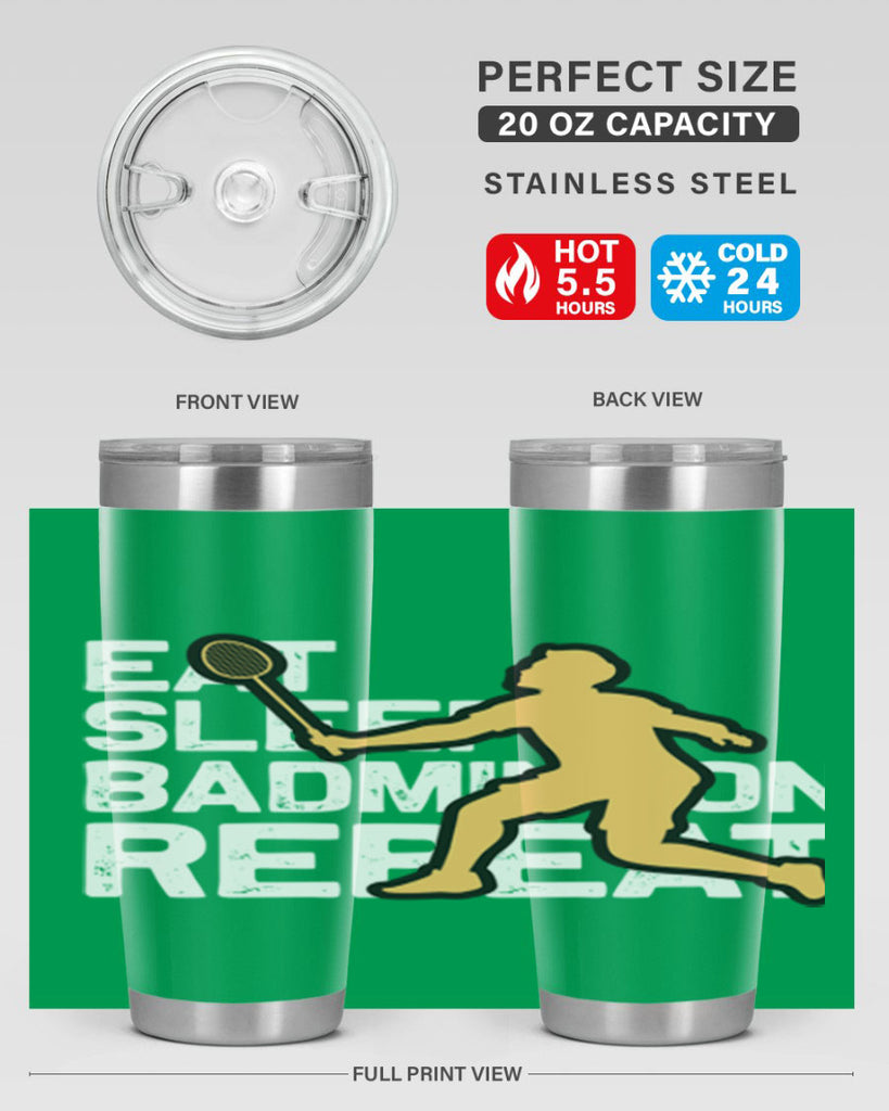 Eat 1286#- badminton- Tumbler