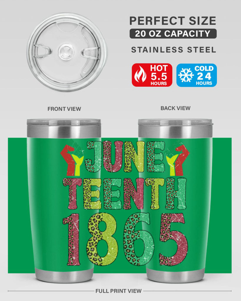 Fist Juneteenth Since 1865 Design Png 10#- Juneteenth- tumbler
