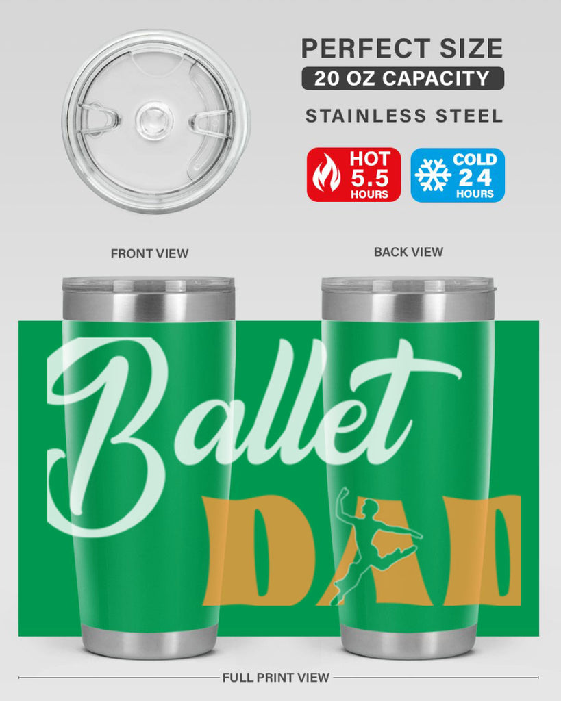 Fitted Dance Dad Ballet SVG Ballet 39#- ballet- Tumbler