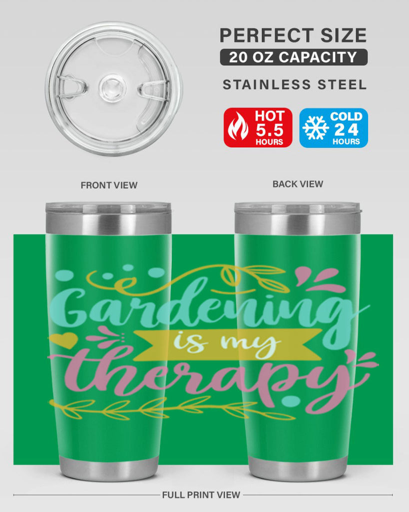 Gardening is my therapy Style 66#- summer- Tumbler
