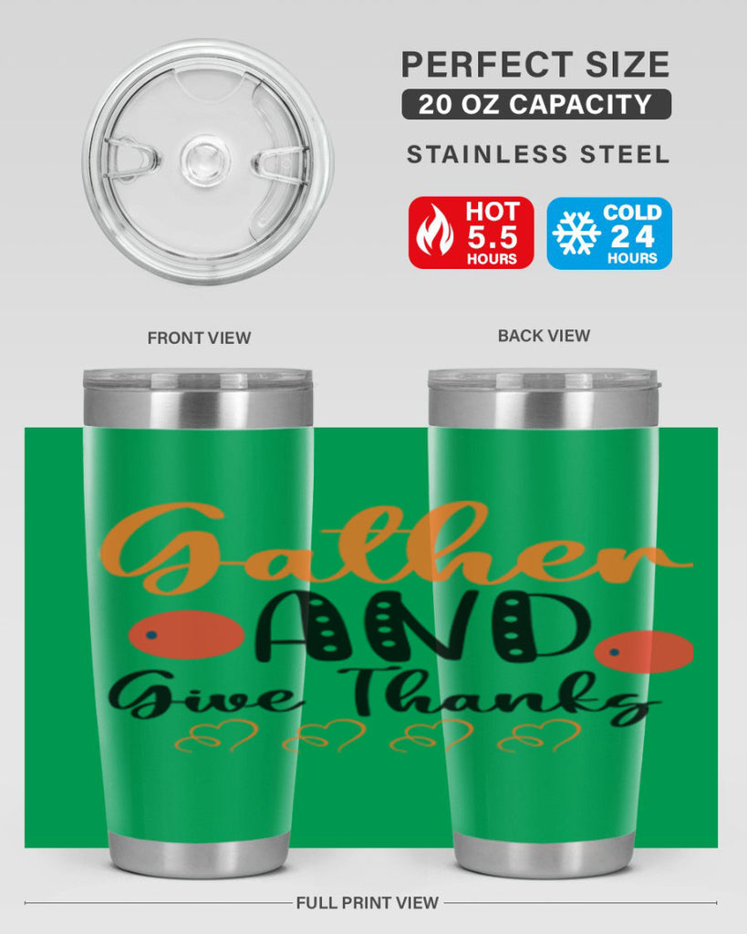 Gather And Give Thanks 188#- fall- Tumbler