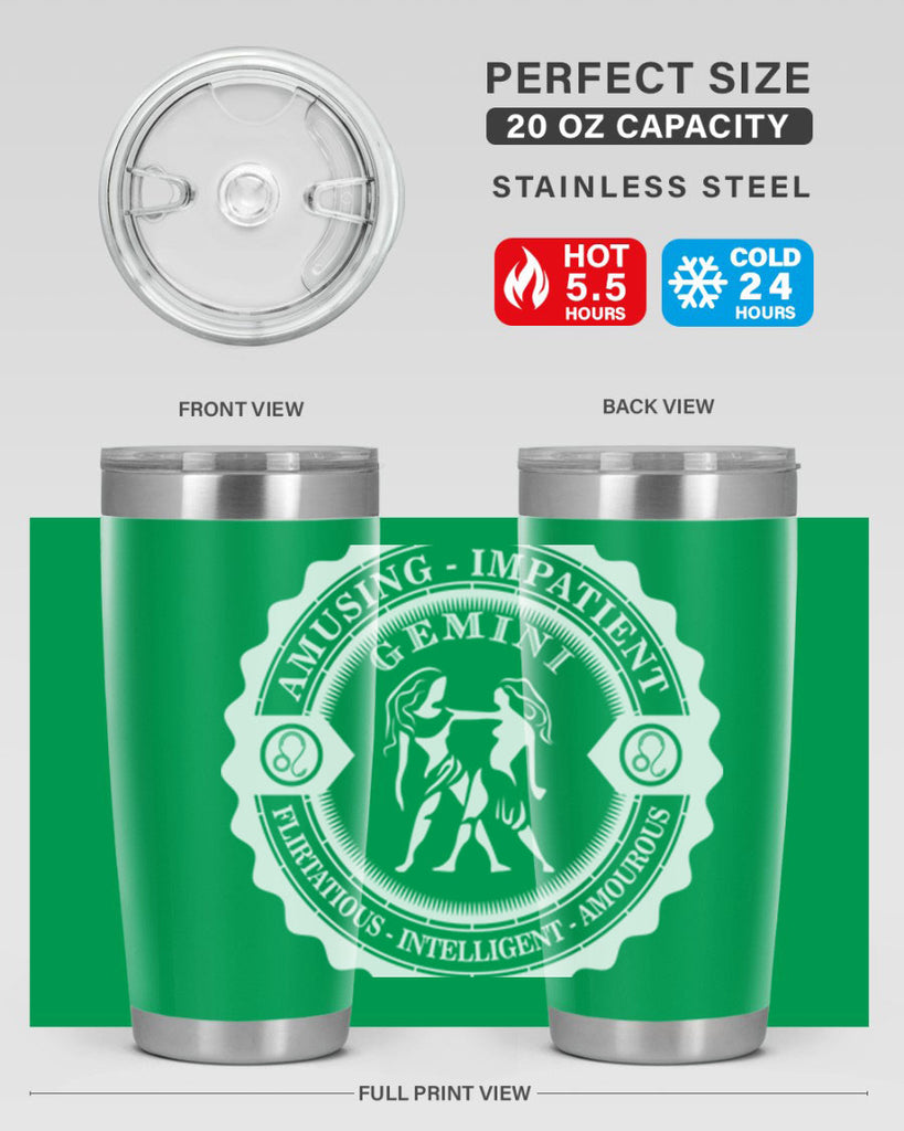 Gemini 12#- zodiac- Tumbler