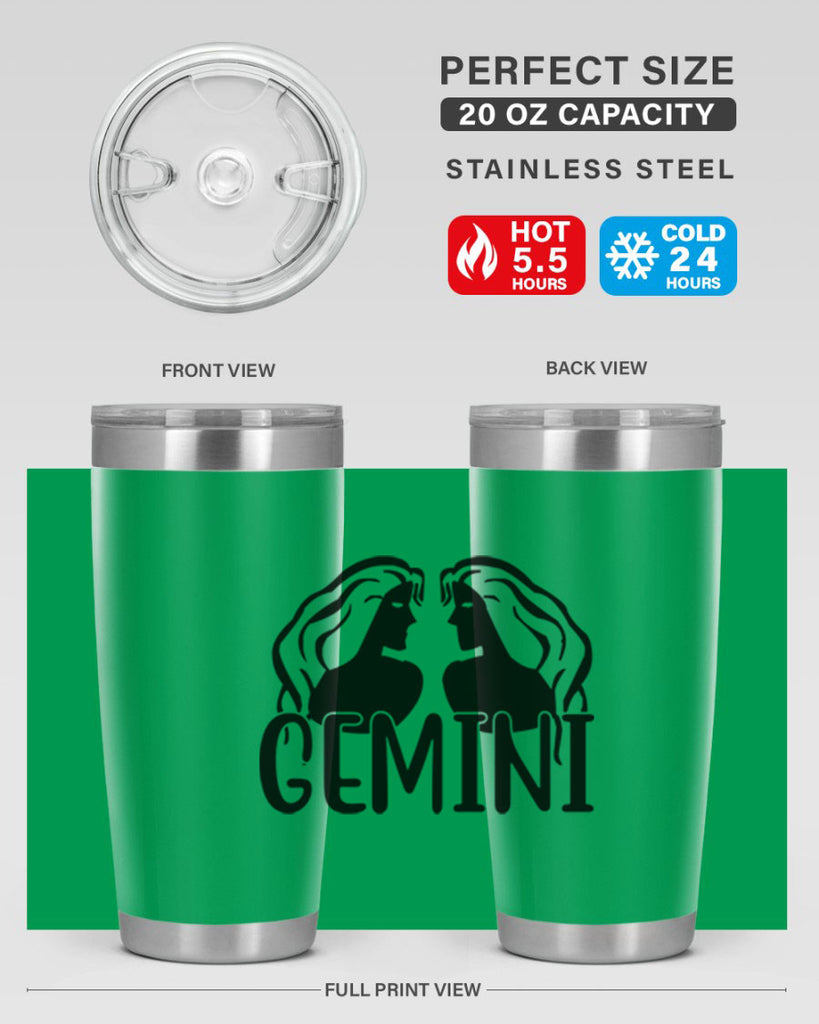 Gemini 227#- zodiac- Tumbler