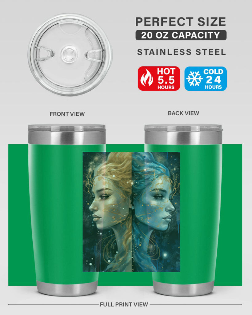 Gemini 56#- zodiac- Tumbler