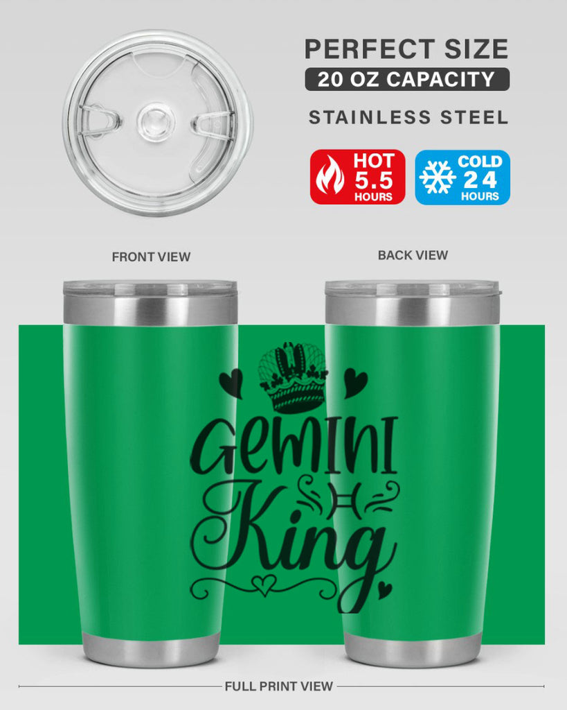 Gemini king 228#- zodiac- Tumbler