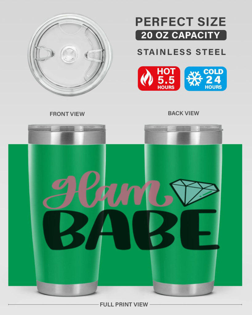 Glam Babe Style 98#- make up- Tumbler