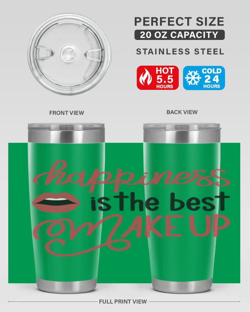 Happiness is the Best Makeup Style 94#- make up- Tumbler
