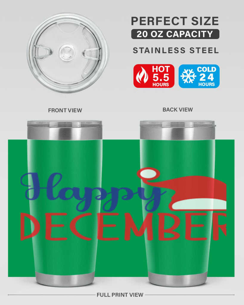 Happy December 135#- winter- Tumbler