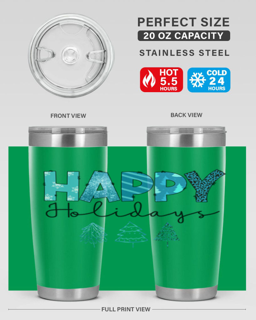 Happy Holidays 140#- winter- Tumbler