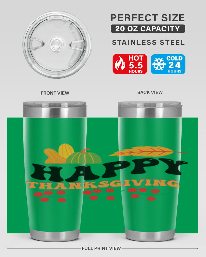 Happy Thanksgiving 251#- fall- Tumbler
