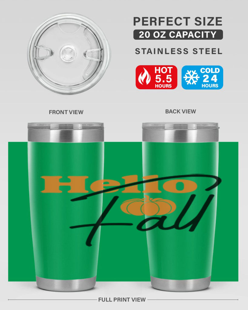 Hello Fall 279#- fall- Tumbler