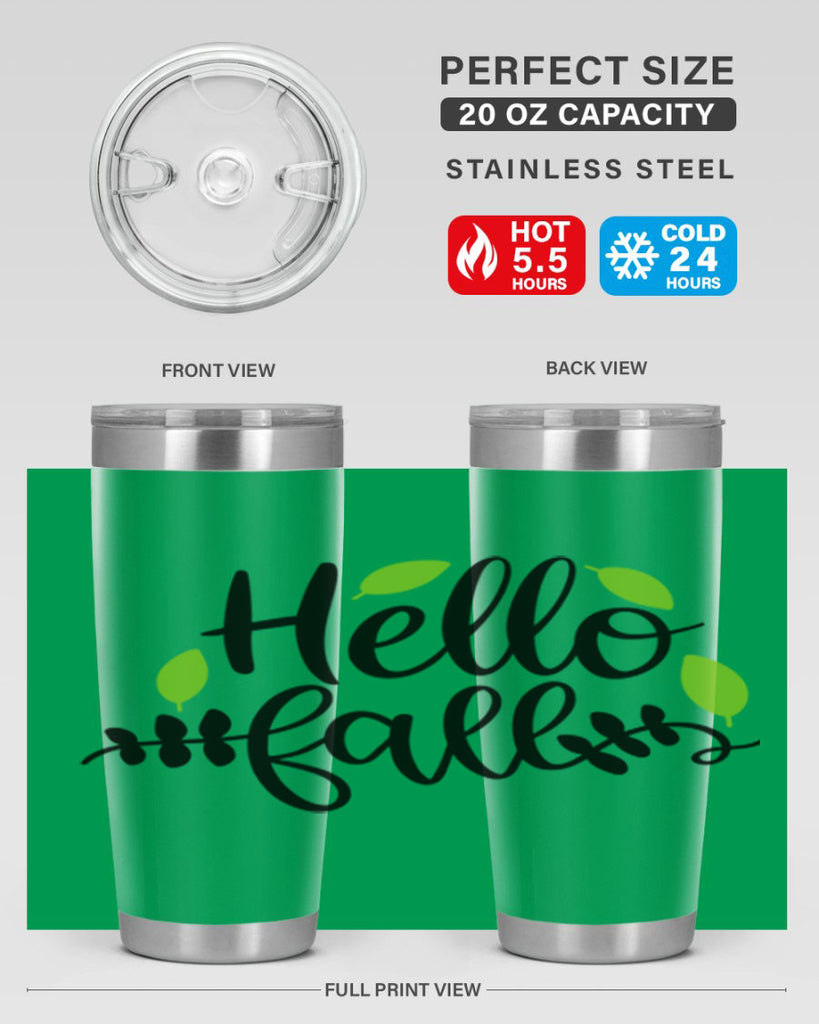Hello Fall 283#- fall- Tumbler