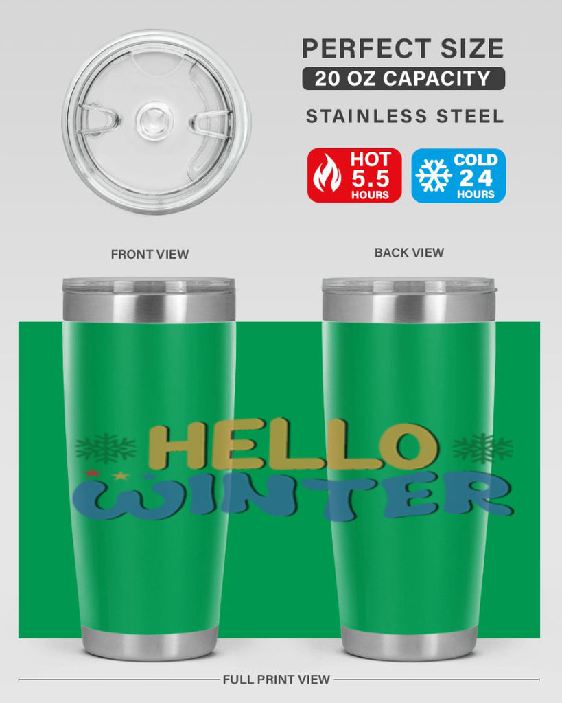 Hello Winter 181#- winter- Tumbler