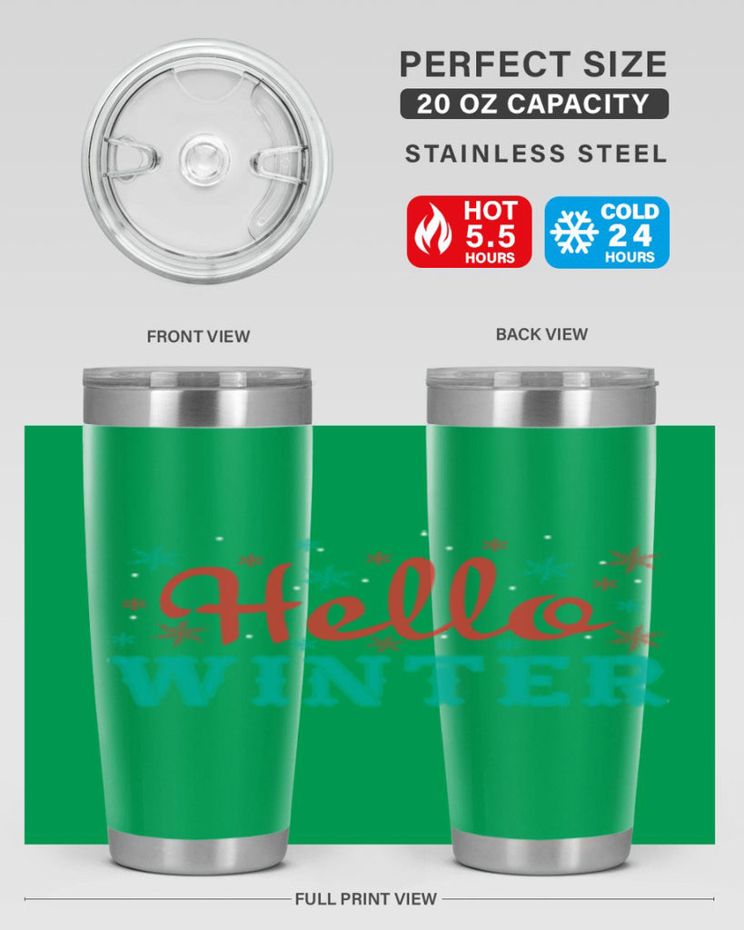 Hello Winter 182#- winter- Tumbler