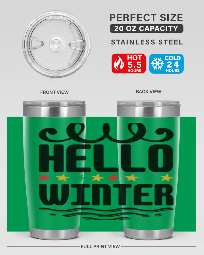 Hello Winter 185#- winter- Tumbler