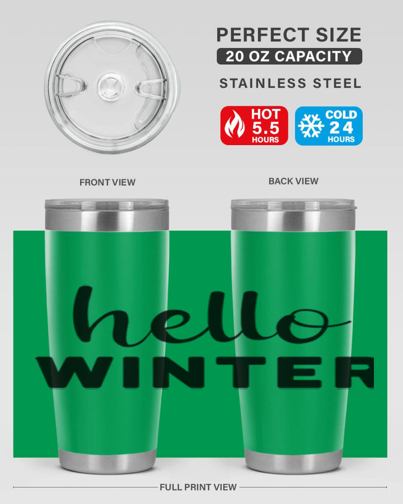 Hello Winter 186#- winter- Tumbler