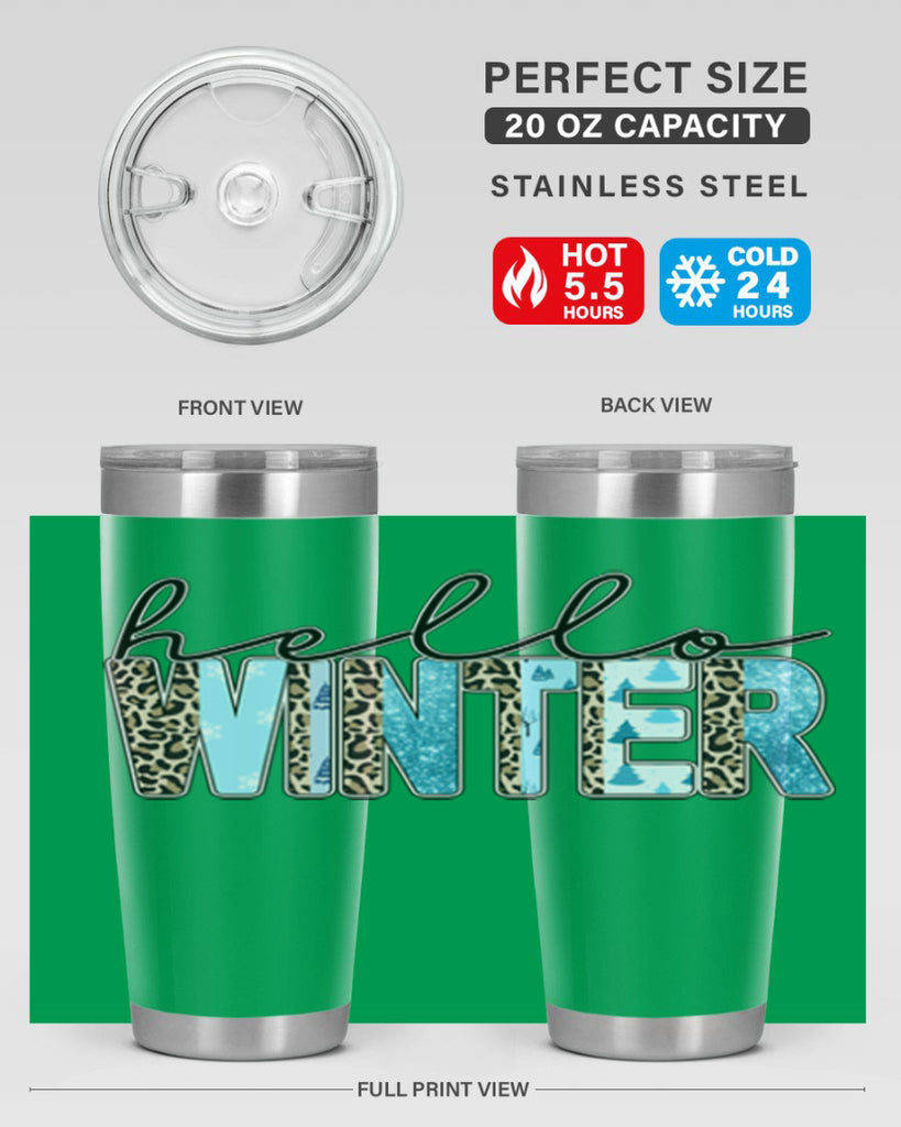 Hello Winter 189#- winter- Tumbler