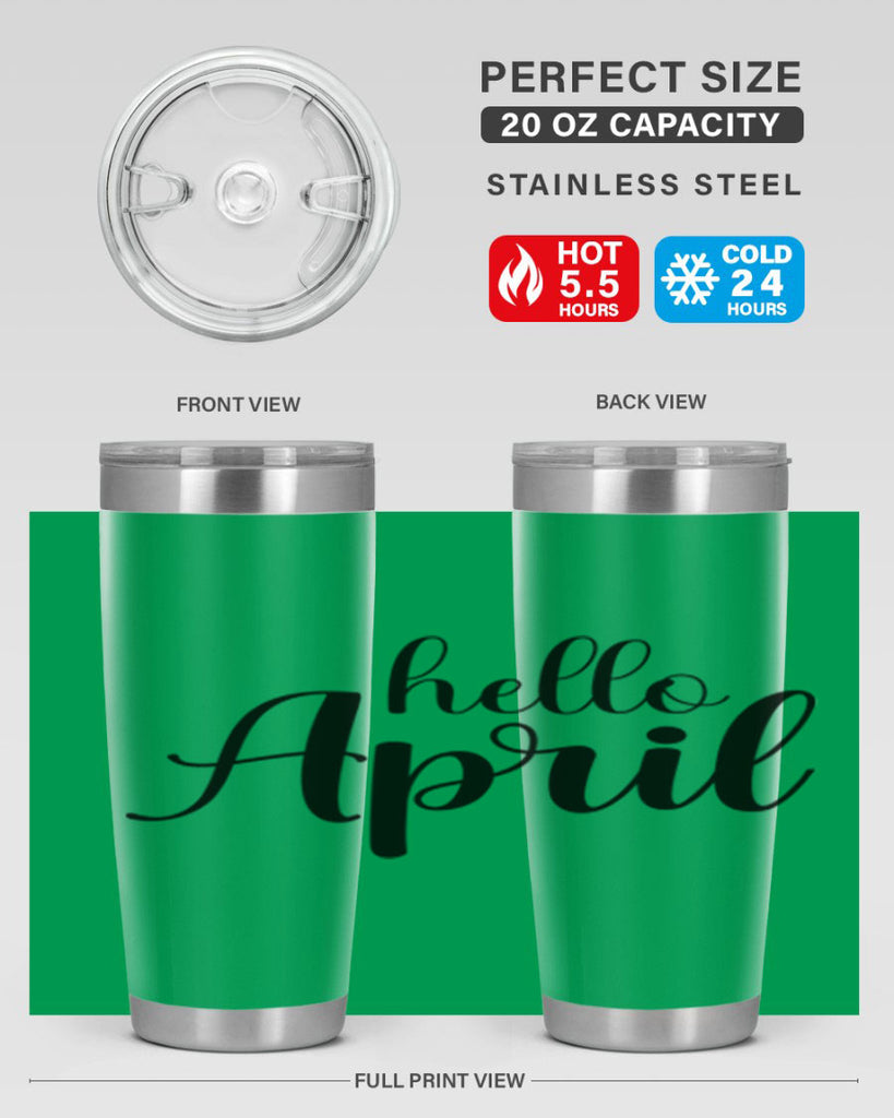 Hello april  219#- spring- Tumbler