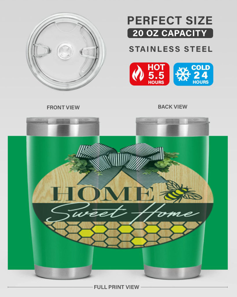 Home Sweet home bee and hive Mockup241#- spring- Tumbler