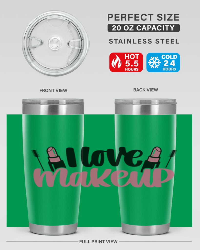 I Love Makeup Style 80#- make up- Tumbler