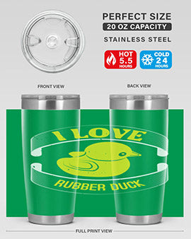 I Love Rubber duck Style 41#- duck- Tumbler