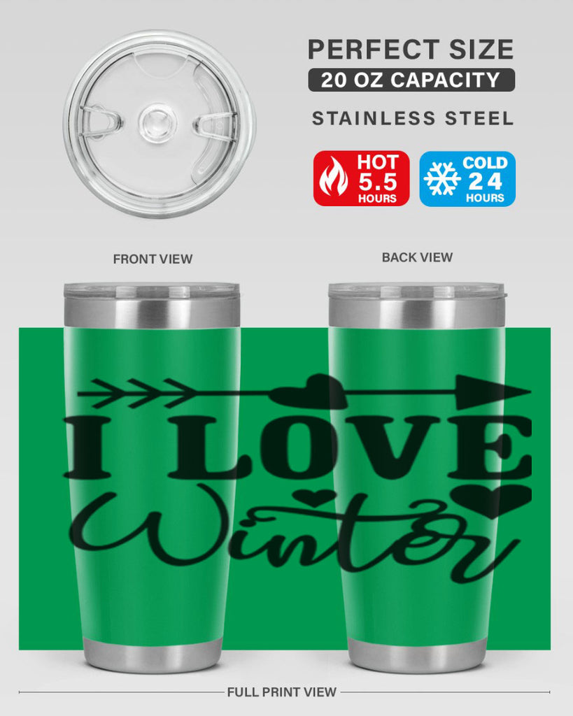 I Love Winter 227#- winter- Tumbler