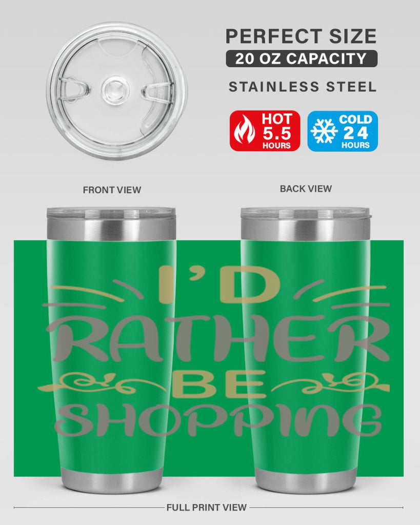 Id Rather Be Shopping 109#- fashion- Cotton Tank