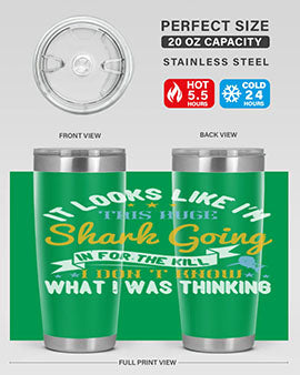 It looks like I’m this huge shark going in for the kill…I don’t know what I was thinking Style 60#- shark  fish- Tumbler