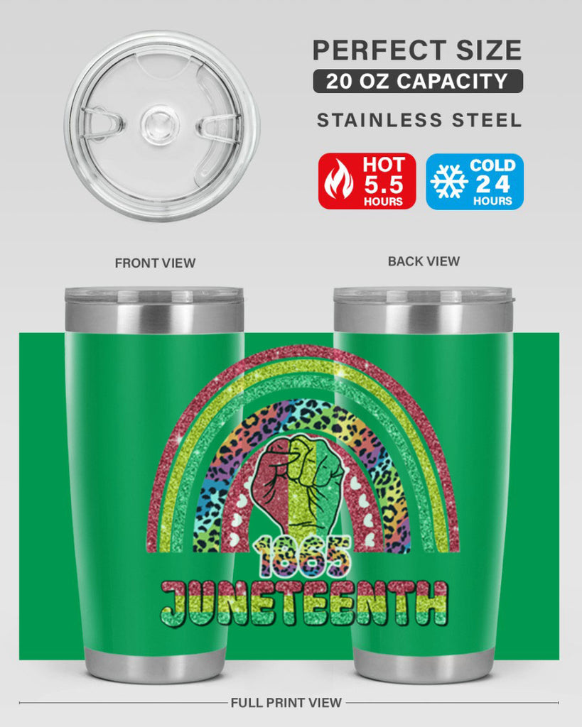 Juneteenth 1865 Rainbow 19#- Juneteenth- tumbler