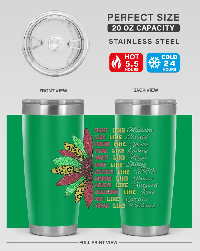Juneteenth Sunflower Design 17#- Juneteenth- tumbler