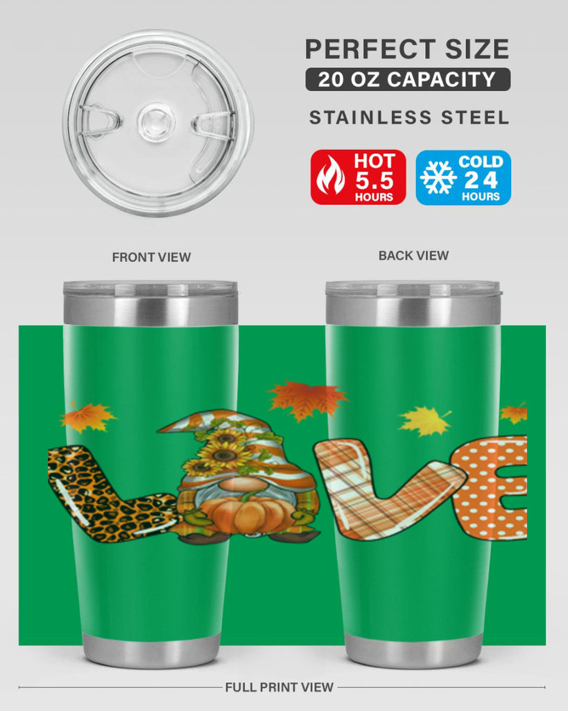 LOVEFallGnomeAutumn 416#- fall- Tumbler
