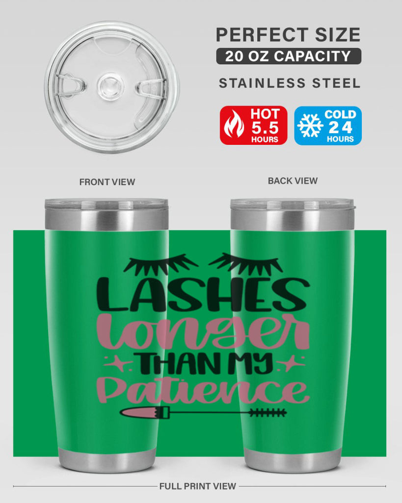Lashes Longer Than My Patience Style 66#- make up- Tumbler