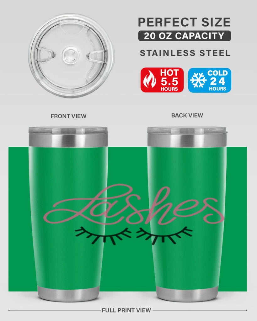 Lashes Style 63#- make up- Tumbler