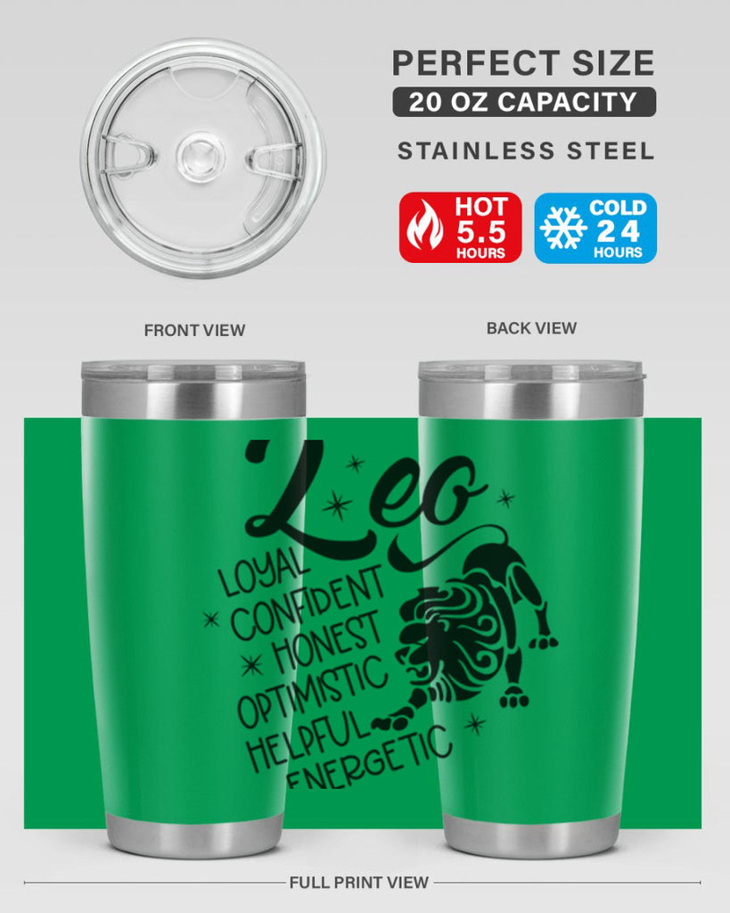 Leo 282#- zodiac- Tumbler