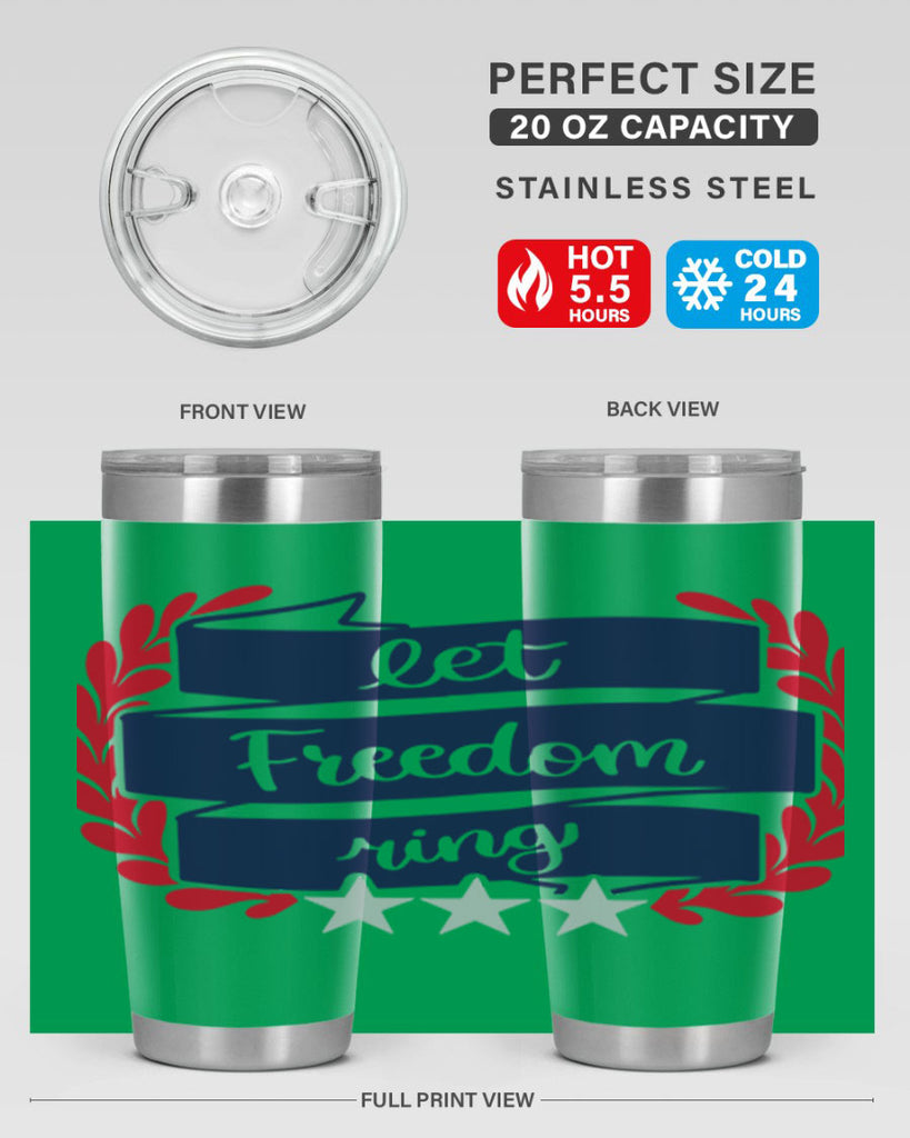 Let Freedom Ring Style 159#- Fourt Of July- Tumbler